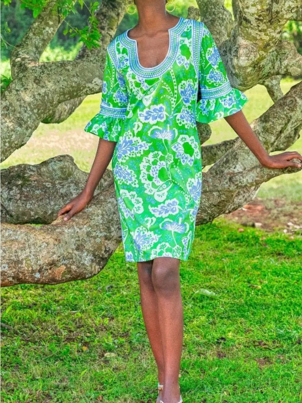 Gretchen Scott Designs Shake Your Tushy Flora Dress Large